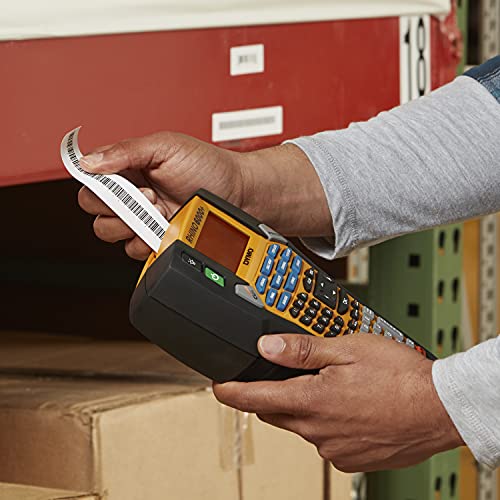 DYMO Rhino 6000 Industrial Label Maker, Computer Connected Label Maker with Hard Carry Case, 1 Vinyl Tape Cassette, 1 Flexible Nylon Tape Cassette and Rechargeable Lithium Ion Battery