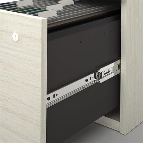 Atlin Designs Modern Wood U-Shaped Computer Desk with Hutch in White/Chocolate