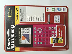 Texas Instruments TI-84 Plus CE Graphing Calculator, Pink - Includes Dummies Guide