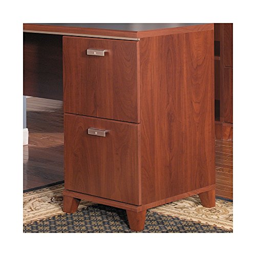 Bush Furniture Tuxedo L Shaped Desk in Hansen Cherry