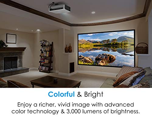 Optoma UHD60 True 4K Ultra High Definition, 3, 000 Lumens, Home Cinema Projector for Entertainment and Movies with HDMI 2.0 and HDR