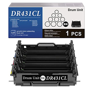 1-Pack Black DR431CL DR-431CL Drum Unit Compatible Replacement for Brother HL-L8260CDW L8360CDWT L9310CDW L9310CDWT L9310CDWTT DCP-L8410CDW MFC-L8610CDW L8900CDW L9570CDWT L9570CDW Printer