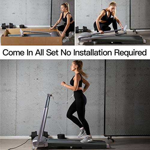 Ovicx Foldable Treadmills for Home - Portable Folding Compact Small Thin Electric Fold Up Lightweight Treadmill for Space Saver Apartment