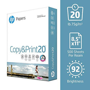 HP Printer Paper, Copy and Print20, 8.5 x 11, Letter Paper - 1 Pallet / 40 Cartons (STANDARD LOADING DOCK DELIVERY)