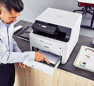 Brother HL L32 Series Compact ALL-in-One Business Home/Office Digital Color Printer I Print Copy Scan I Wireless I Mobile Printing I Auto 2-Sided Printing I 25 PPM I 250 Sheets/Tray (Renewed)