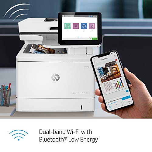 HP Color LaserJet Enterprise Flow Multifunction M578z Wireless Duplex Printer with Stapler and Pull-Out Keyboard (7ZU88A)