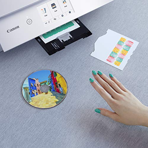 Canon TS8320 All In One Wireless Color Printer, Copier, Scanner, Home Inkjet Printerwith Mobile Printing, White, Works with Alexa