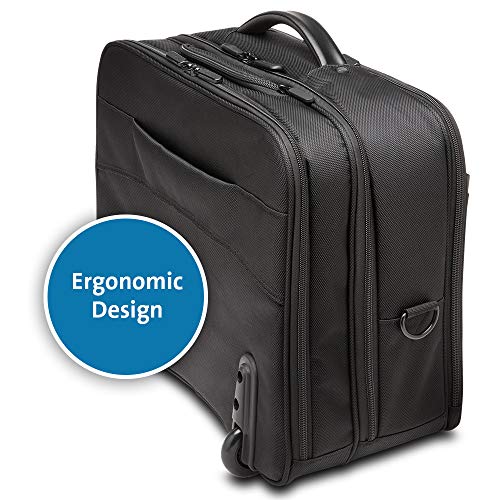 Kensington Laptop Roller Case - Contour 2.0 Business Laptop Roller for up to 17" Inch Laptops, Wheeled Laptop Case, Ideal Cabin Bag for Men & Women (K60385WW)