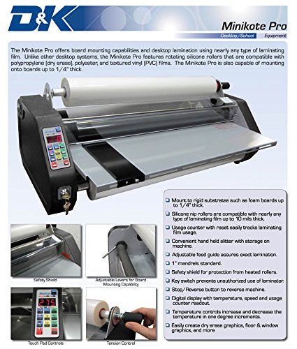 Oregon Lamination Premium D&K Minikote-Pro Roll Laminator 27-inch 201800