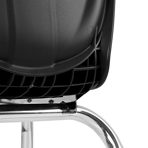 Learniture Shapes Series School Chair, 16" Seat Height, Black, LNT-INM3016BK-SO (Pack of 4)
