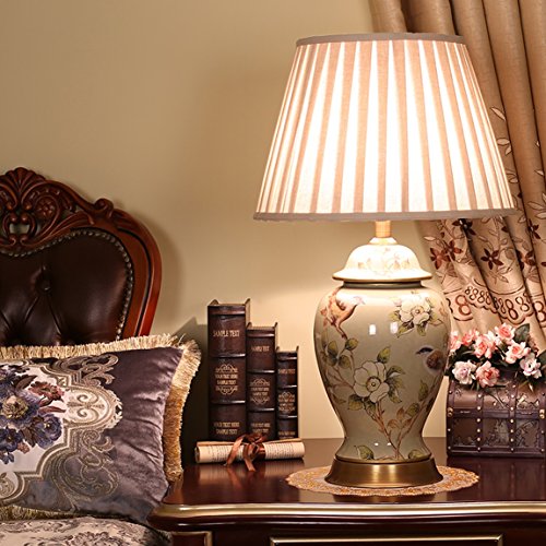 505 HZB Chinese Ceramic Lamps, Villas, Bedroom Bedside Lamps, Living Room Reading Lamps