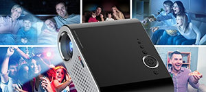 Portable Video Projector,Umootek GP90 Home Theater LCD Projector HD 1080p use at Home Theater/Entertainment/Movie/Party/Game with HDMI/VGA interface for Computer/Laptop/iPad/Smartphone
