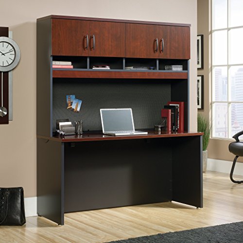 Sauder 419717 Via Credenza Hutch, Classic Cherry Finish