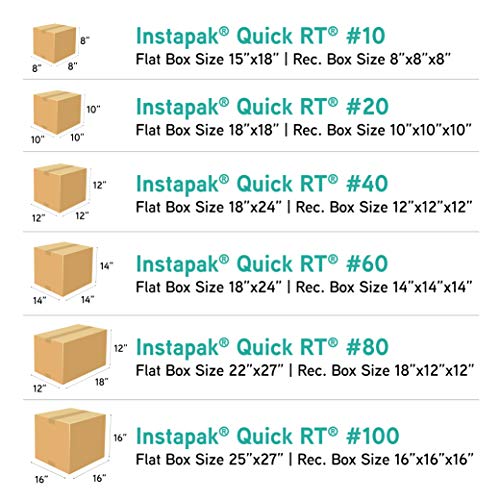 Instapak Quick IQHRT00-60 #60 Bag 18" x 24" (Pack of 30), Light Blue (13132)