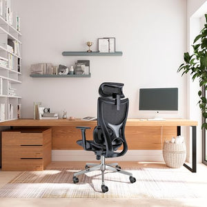 PatioMage Ergonomic Office Chair with 3D Armrest, Adjustable Headrest, Lumbar Support