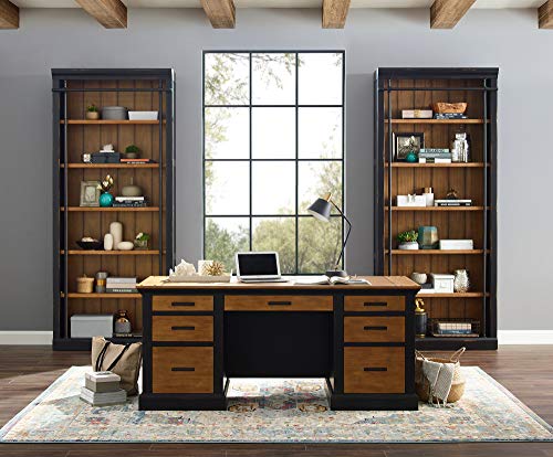Martin Furniture IMTE4094 Fully Assembled Aged Ebony Toulouse Bookcase,