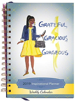 Shades of Color Grateful, Gracious, Gorgeous 2019 Weekly Inspirational Planner (IP13)