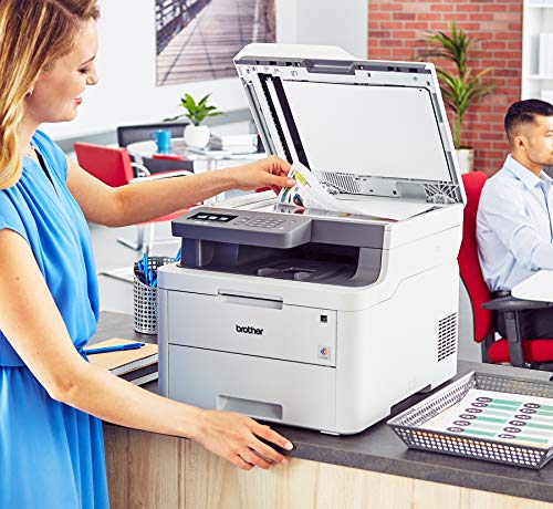 Brother MFC-L3710CW Compact Digital Color All-in-One Printer Providing Laser Printer Quality Results with Wireless, Amazon Dash Replenishment Enabled