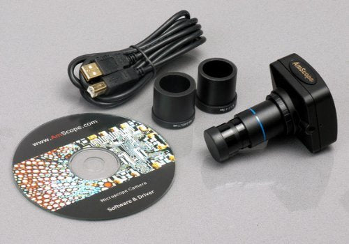 AmScope IN200B-9M Inverted Tissue Culture Microscope 40X-800X + 9M Camera