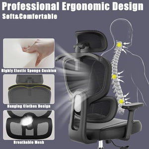 Vansalute Ergonomic High Back Office Chair with Lumbar Support