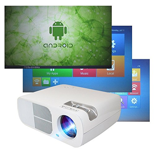 Roadwi 2600 Lumens Home Theater Projector Outdoor Movies Support HDMI VGA AV USB LED Cinema LCD Display for Kids Gaming …