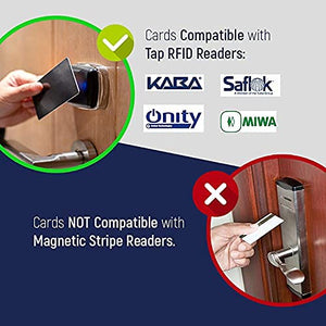 MIFARE Classic 1K RFID Smart Cards (1,000 Pack) 13.56MHz ISO14443A Blank RFID Hotel Key Cards Printable (no mag Stripe) (1000)