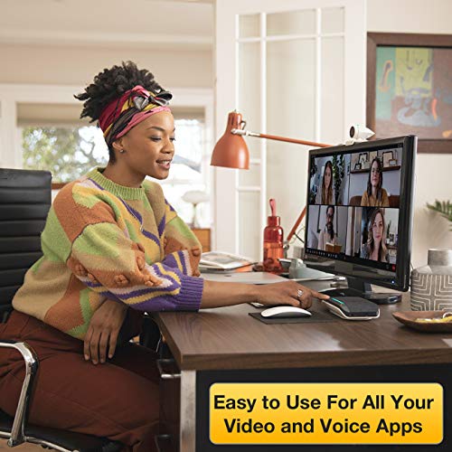 Global Teck Worldwide GTW Bundle with Poly SYNC 20+ USB-C Bluetooth Speakerphone - Streaming Voice/Video, Distance Learning, Remote Work - Zoom, Webex, Meet, Teams