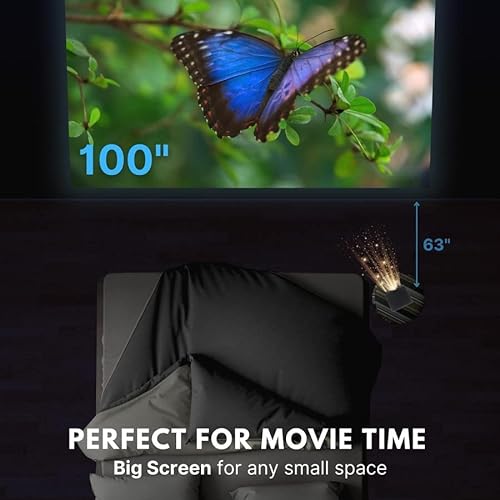 AAXA Technologies KP-400-01 P400 Short Throw Mini Projector Native 1080p LCOS 2hr Battery HDMI TF