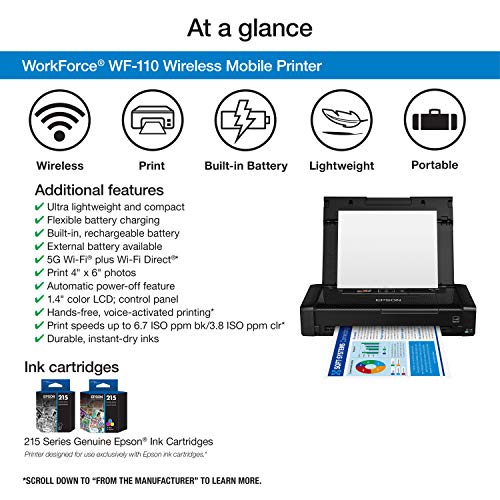 Workforce WF-110 Wireless Mobile Printer