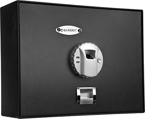 Top Opening Biometric Fingerprint Security Drawer Safe 14.5 in x 5 in x 11.25 in