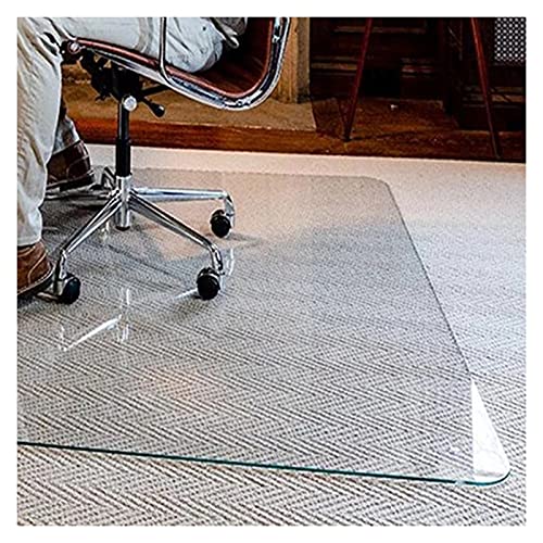 ZWYSL Clear Rectangle Office Chair Mat - Sound Absorbent, Scratch Resistant - 180x250cm