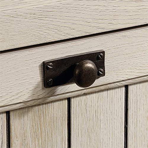 Pemberly Row Home Office Executive Desk with 2 Letter/Legal File Drawers in Chalked Chestnut