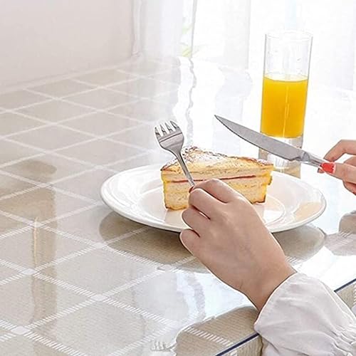 HOBBOY Hard-Floor Chair Mat for Wood Table Protector - Transparent Non Skid Entryway Doormat - Computer Desk Chair Mat (Size: 90")