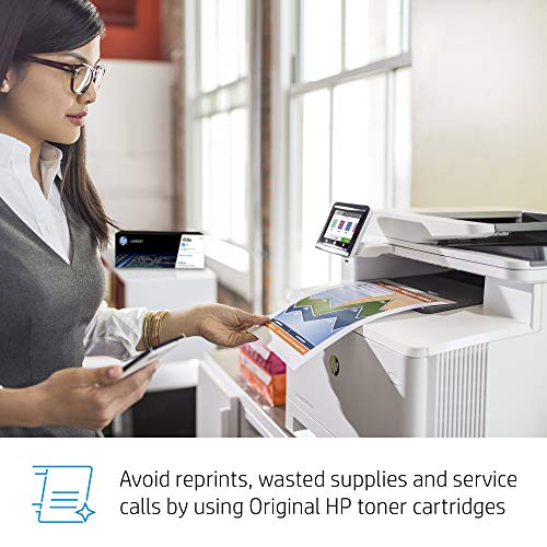 HP Laserjet Pro M479fdnC Ethernet only Color All-in-One Laser Printer for Home Office - Print Scan Copy Fax - 4.3" Touchscreen Display, 28 ppm, 600x600 dpi, 8.5x14, Auto Duplex Printing, 50-Sheet ADF