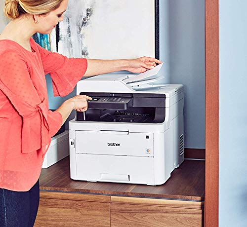 Brother MFC-L3750CDW Digital Color All-in-One Printer, Laser Printer Quality, Wireless Printing, Duplex Printing (Renewed)