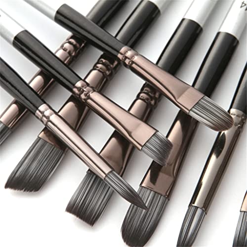 NIZYH 24pcs/set Nylon Hair Wooden Handle Watercolor Paint Brush Pen Scrubbing Scraper Acrylic Painting Art Paint Brushes Supplies
