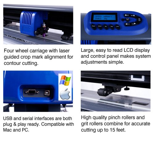 USCutter Titan 28" Vinyl Cutter with Stand, Basket & VinylMaster Cut Software