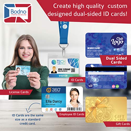 Magicard 300 Dual Sided ID Card Printer & Complete Supplies Package with Bodno ID Software - Bronze Edition
