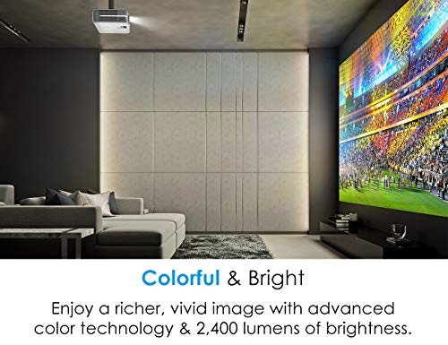 Optoma UHD50 True 4K Ultra High Definition DLP Home Theater Projector for Entertainment and Movies with Dual HDMI 2.0 and HDR Technology