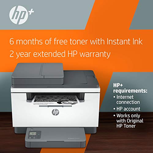 HP LaserJet MFP M234sdwe Wireless Black & White Printer with bonus 6 free months Instant Ink with HP+ (6GX01E)