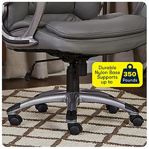 Serta Fairbanks Big and Tall High Back Executive Office Gaming Chair, Gray