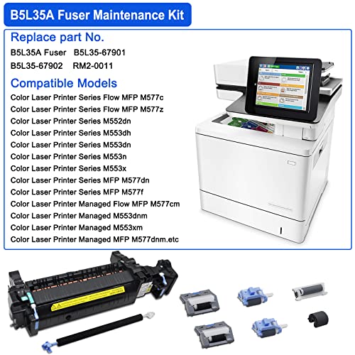 DEEKOOL Fuser Maintenance Kit 110V for Hp Color Laserjet M553 M577 M552 - RM2-0011 Replacement