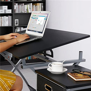 HLWL Adjustable Drafting Table Desk Draft Art Artist Drawing Desk Storage w/Stool