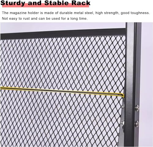 WEBERT Floor-Standing Magazine Rack with Wheels - Magazine & Brochure Organizer
