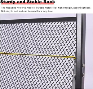 WEBERT Floor-Standing Magazine Rack 4 Layers - Heavy Duty Catalog Storage Stand