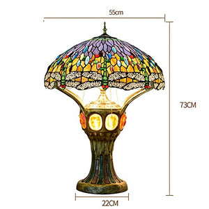 MaGiLL European Luxury Stained Glass Desk Lamp