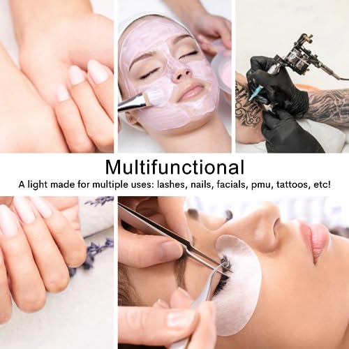 Atlas View Diamond Bling LED Floor Light for Estheticians, Tattoo Artists, and Facialists