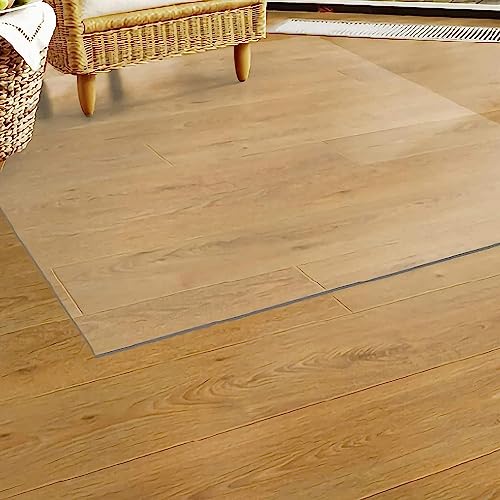 PHONME Transparent Chair Mat for Carpets, PVC Office Carpet Protector - Non Slip, Washable, Clear Rug (140 * 200cm)