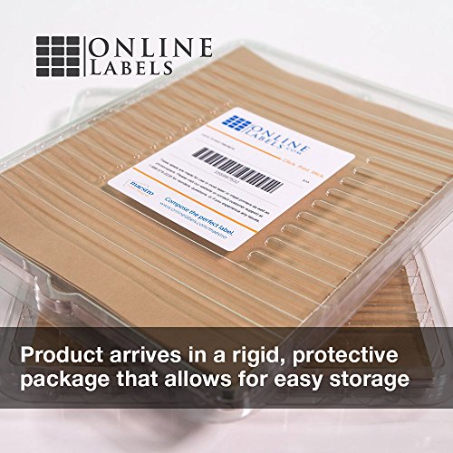 2.5 Inch Brown Kraft Round Labels - Pack of 9,000 Circle Stickers, 1,000 Sheets - Inkjet/Laser Printer - Online Labels