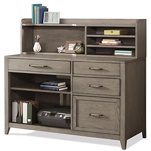 Riverside Furniture Vogue 48" Hutch in Gray Wash
